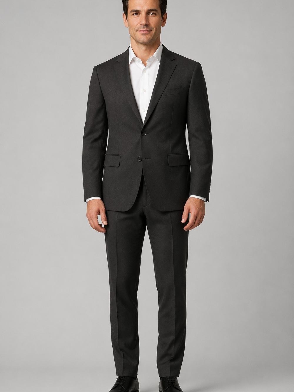 Shoot Collection Men’s Black 2-Piece Suit Blazer 38R Pants 32